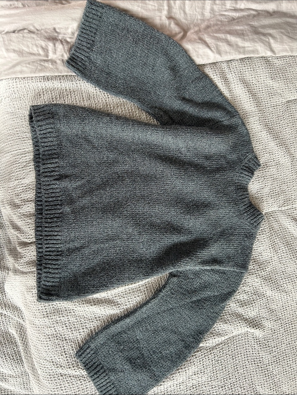 Moussy Women’s Crewneck Sweater in Charcoal/Blue Gray